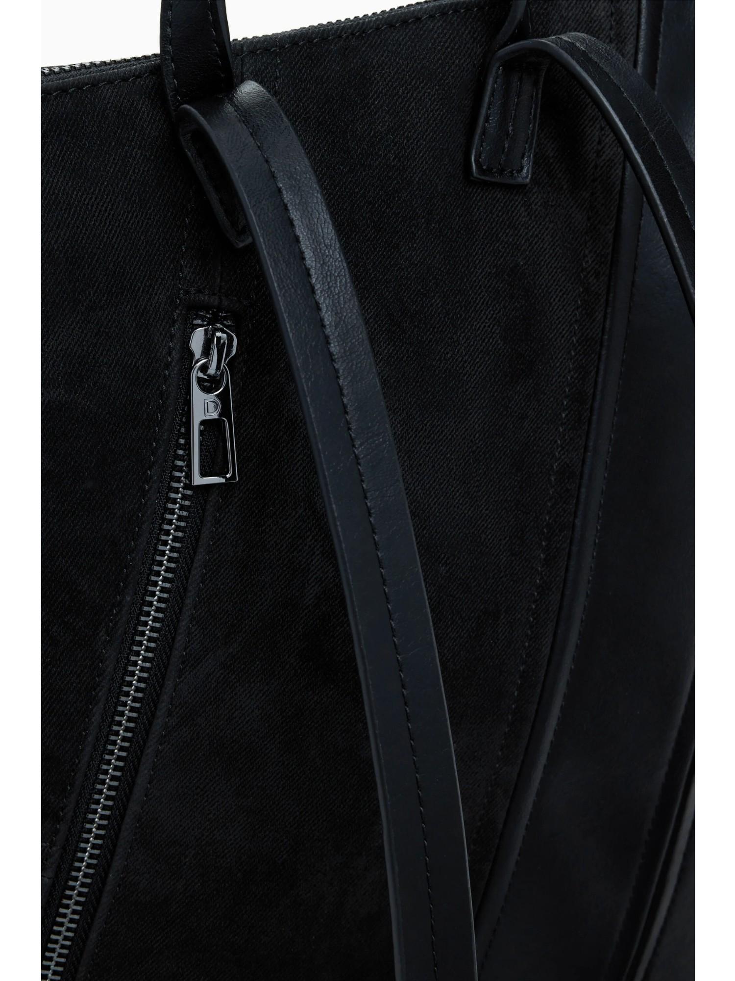 Desigual Zaino effetto pelle corsetto piccolo Donna Nero 25WAKP12 2000 DESIGUAL 