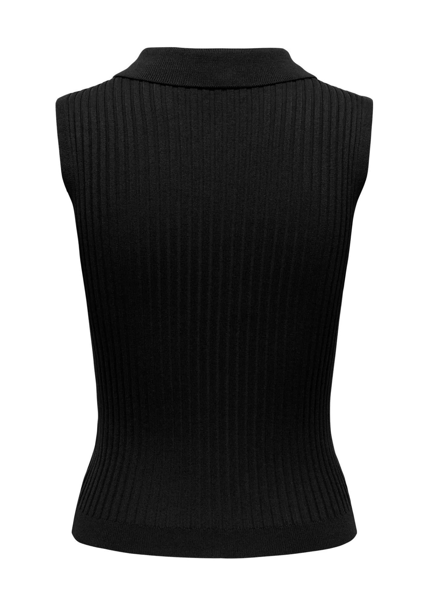 Only Cardigan Donna Meddi Nero 15364749 Black Silver Zip ONLY 