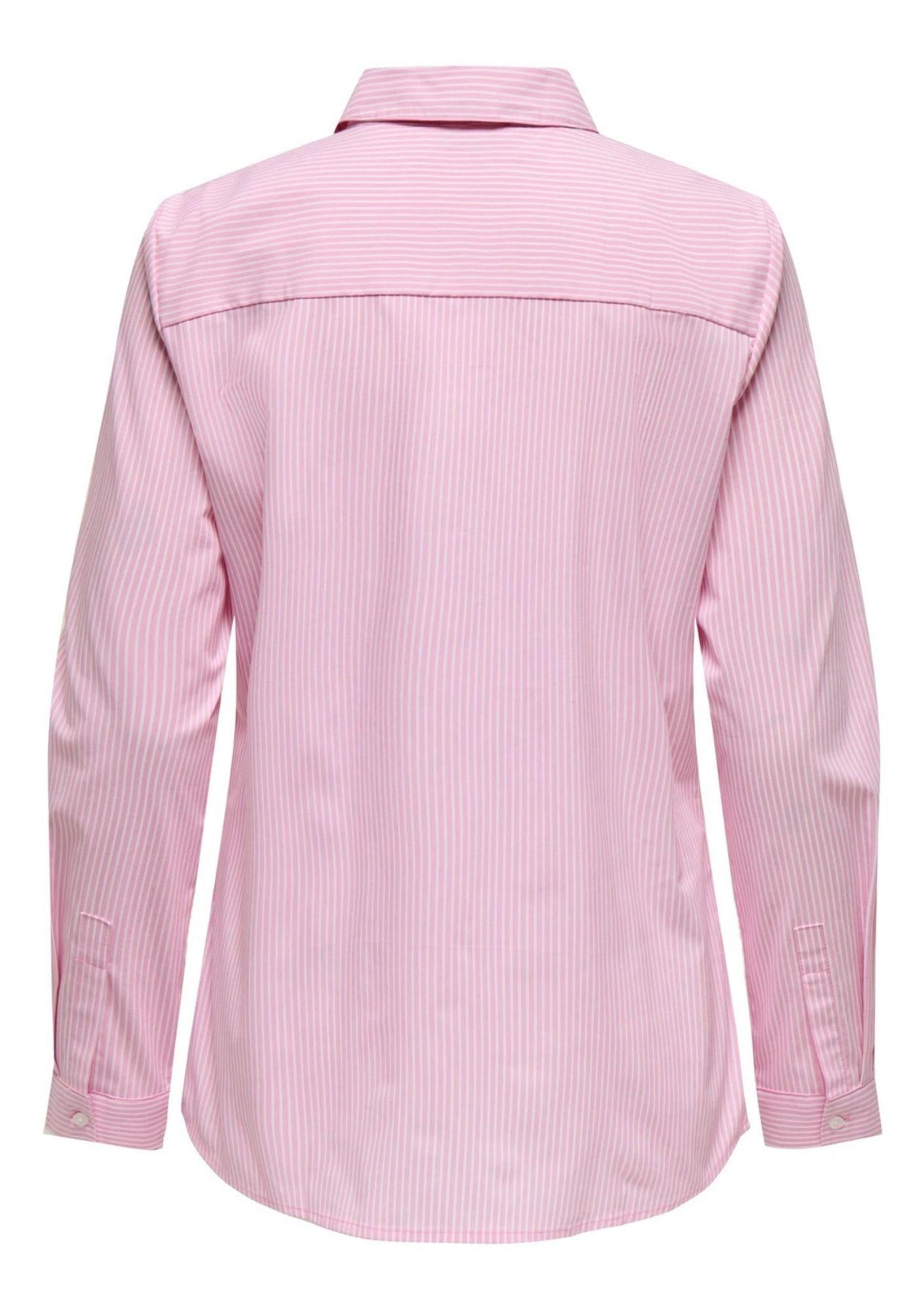 Jacqueline De Yong Camicia Donna Mio Rosa Righe Bianche 15149877 Shocking Pink JACQUELINE DE YONG 