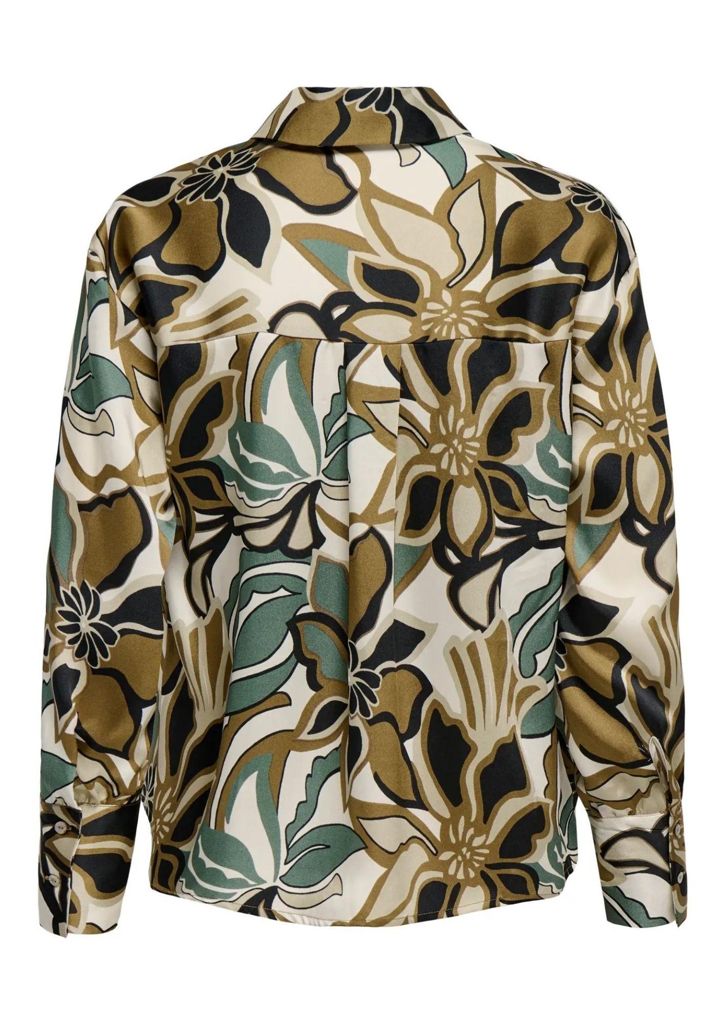 Only Camicia Donna Palma Verde 15315873 Laurel Wreath ONLY 