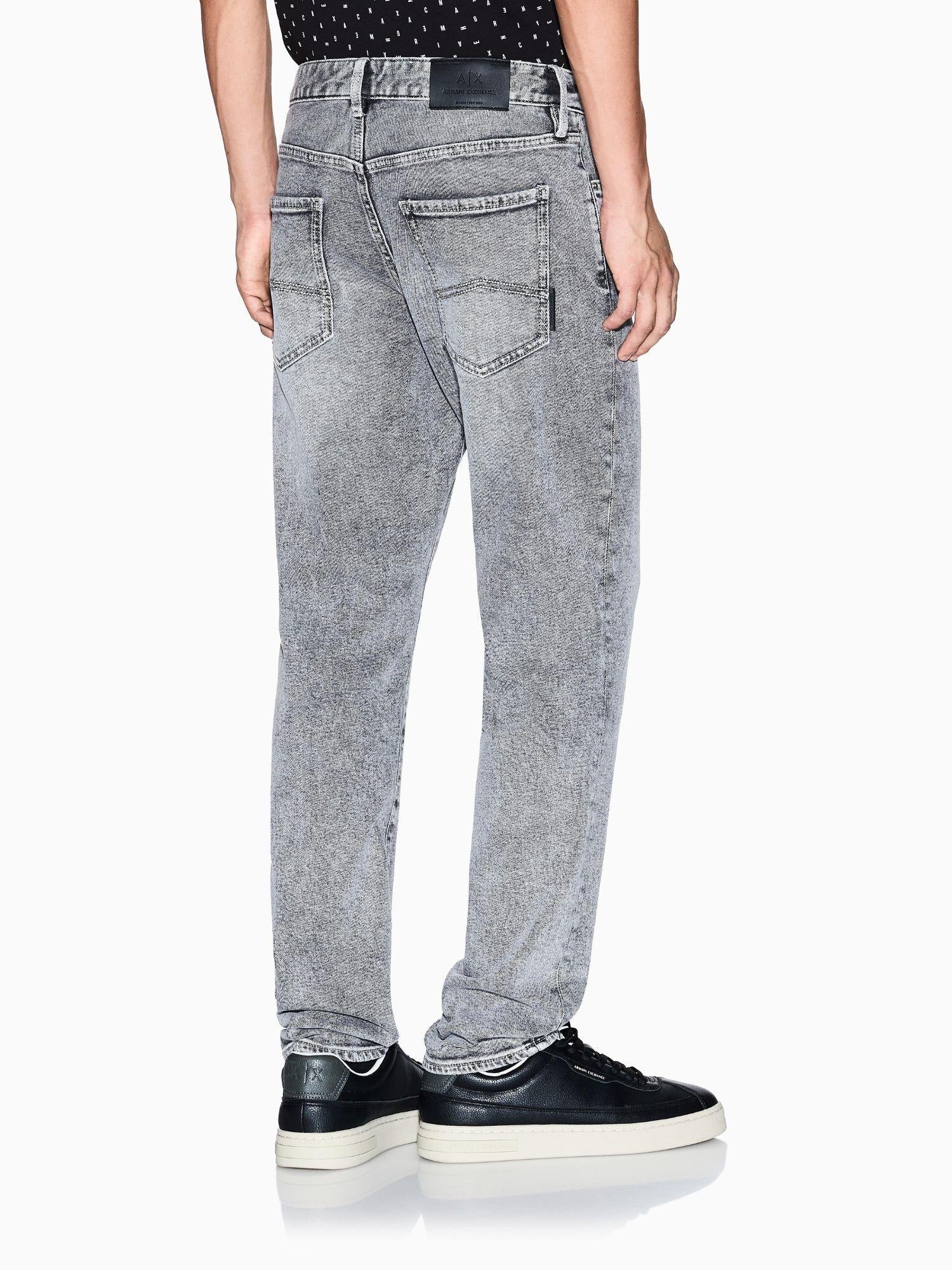 Armani Exchange Jeans slim fit in denim stretch Uomo Grigio XM000070 AF18823 M8088 ARMANI EXCHANGE 