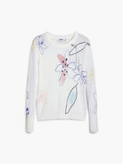 Desigual Maglione leggero con tratti floreali Donna Bianco 25WWJF33 1000 DESIGUAL 