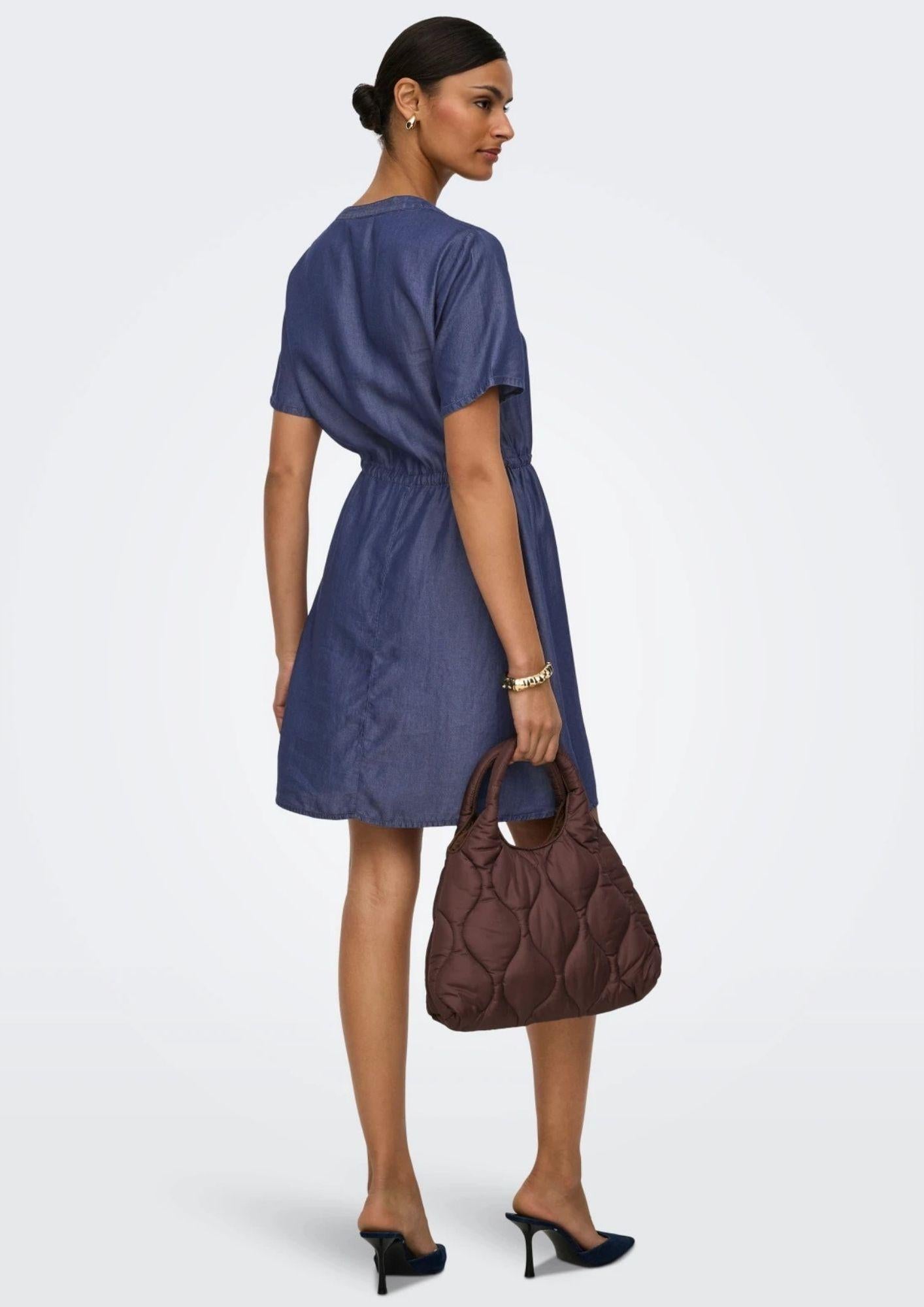 Jacqueline De Yong Vestito Donna Jasper Blu Denim Scuro 15366472 Dark Blue Denim JACQUELINE DE YONG 