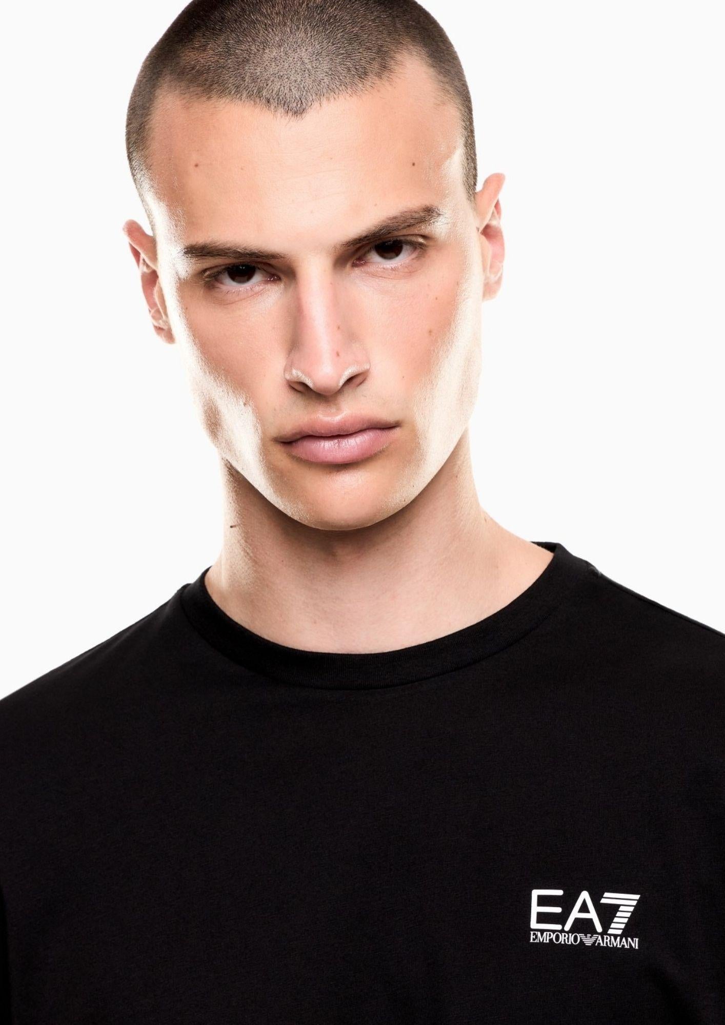 EA7 Emporio Armani T-Shirt Uomo Nera 7M000567 AF10375 MC001 EA7 EMPORIO ARMANI 