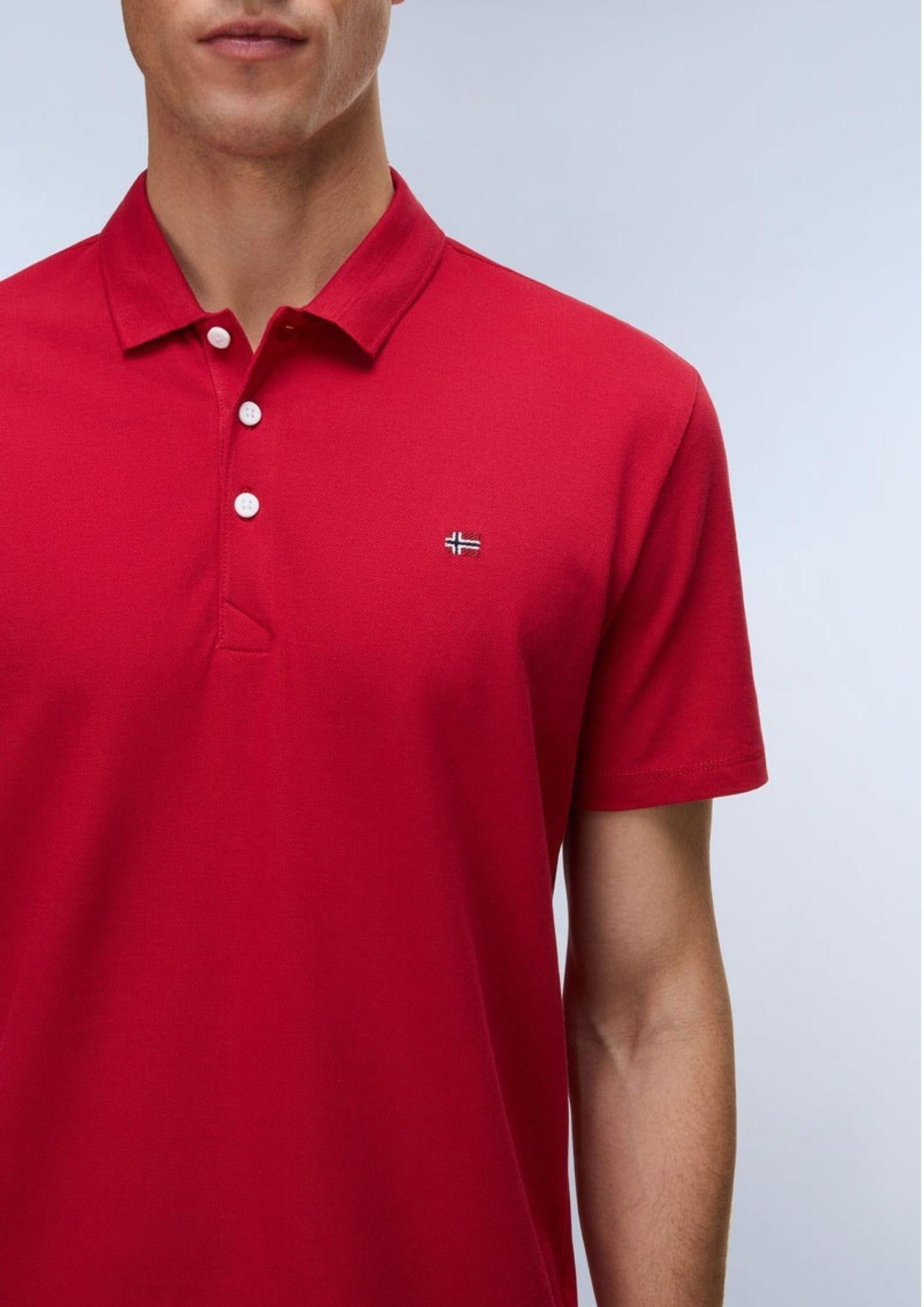 Napapijri Polo Uomo Ealis Rossa NP0A4H8B RAQ NAPAPIJRI 