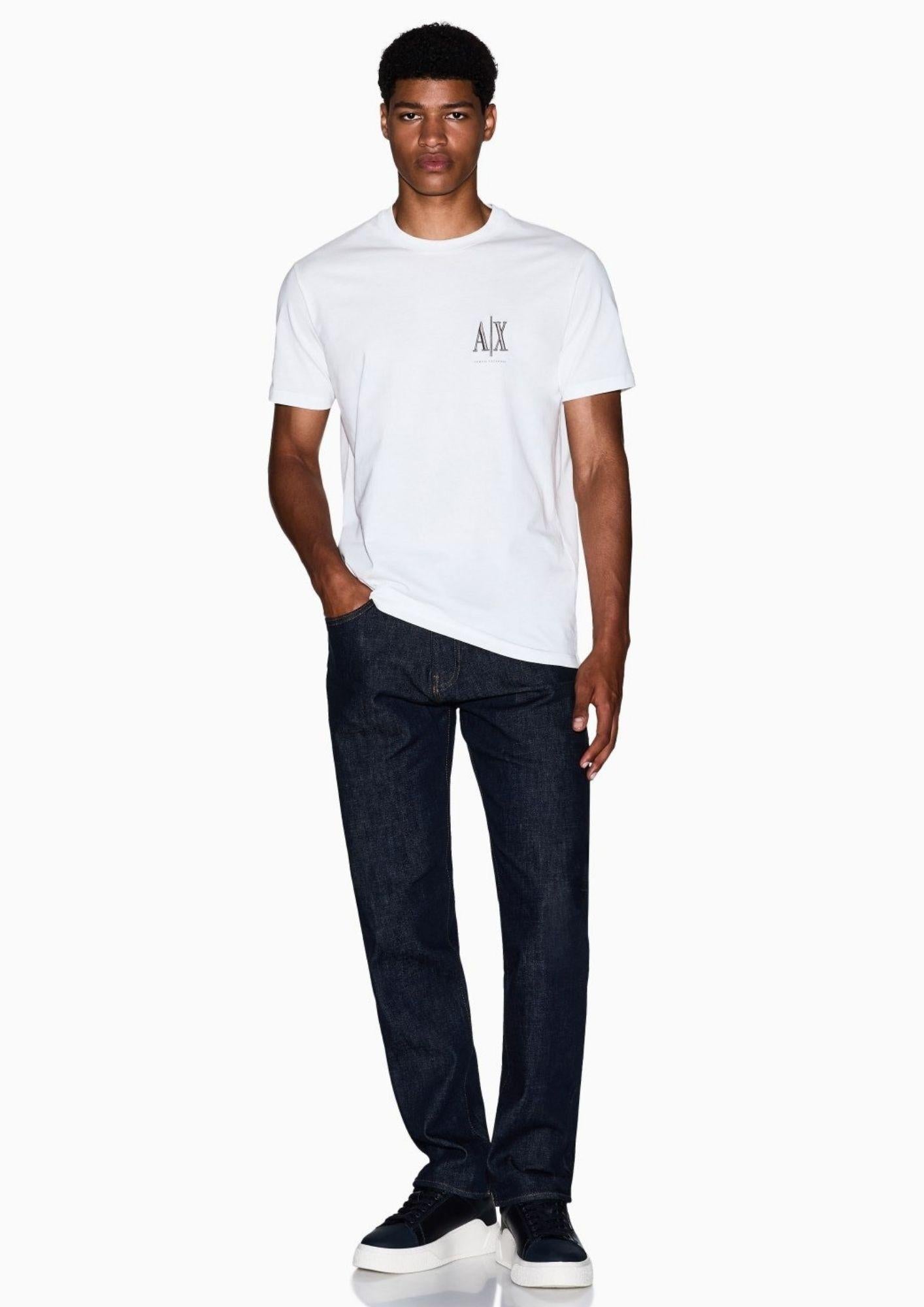 Armani Exchange T-Shirt Uomo Bianca XM000365 AF12308 U0009 ARMANI EXCHANGE 