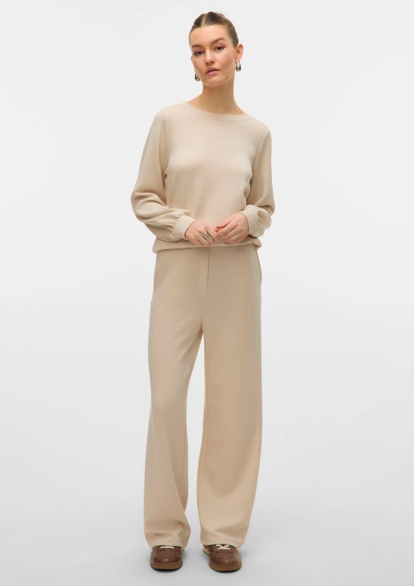 Vero Moda Pantalone Donna Hali Beige 10331767 Pumice Stone VERO MODA 