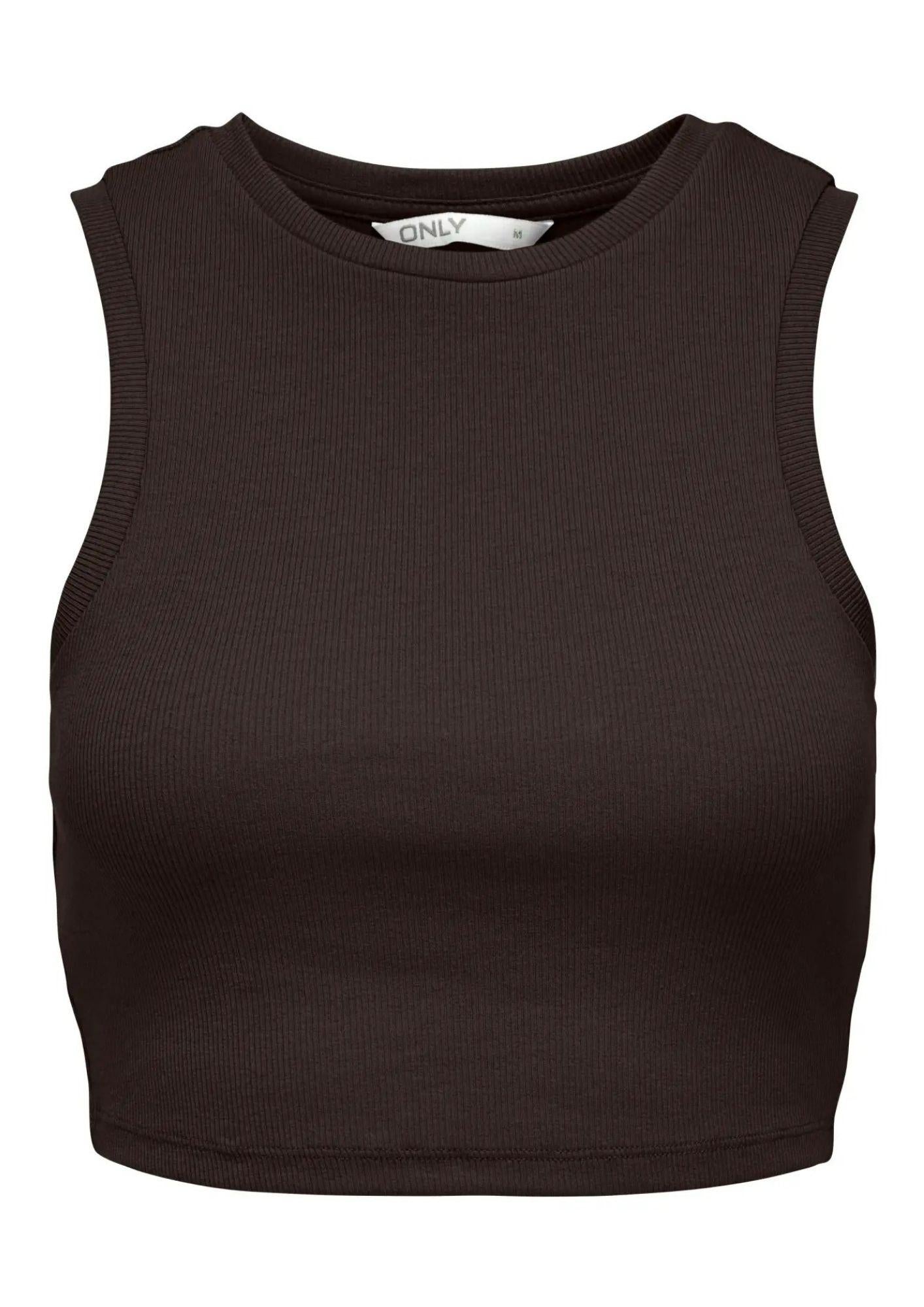 Only Top Donna Vilma Nero Caffè 15282771 Black Coffee ONLY 