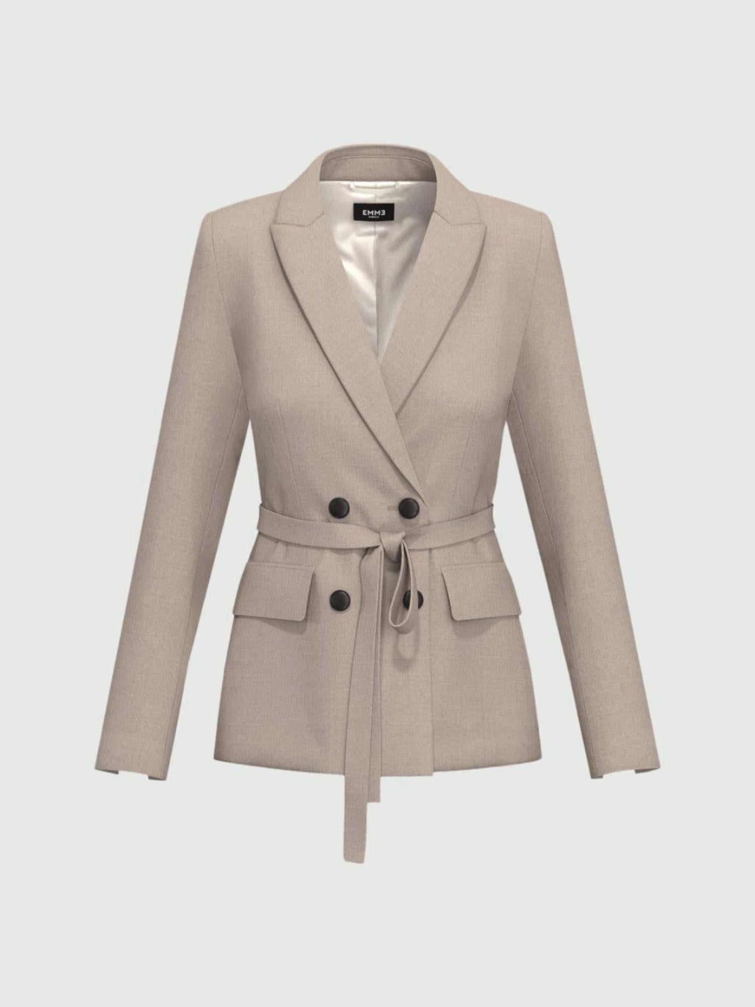 Emme Marella Giacca Donna Belford Beige 2525046161200 002 EMME MARELLA 