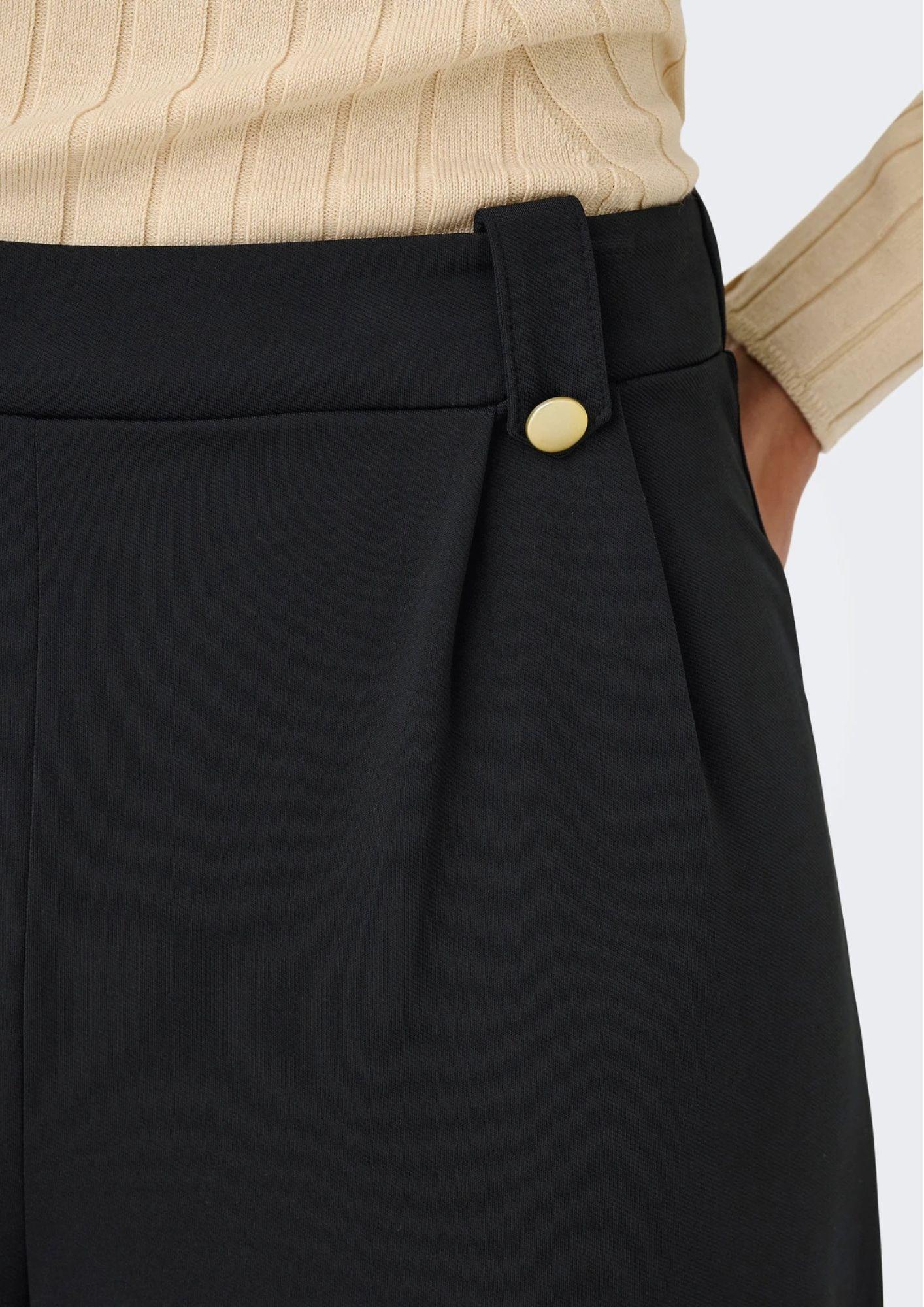 Jacqueline De Yong Pantalone Donna Nero 15352549 Black JACQUELINE DE YONG 