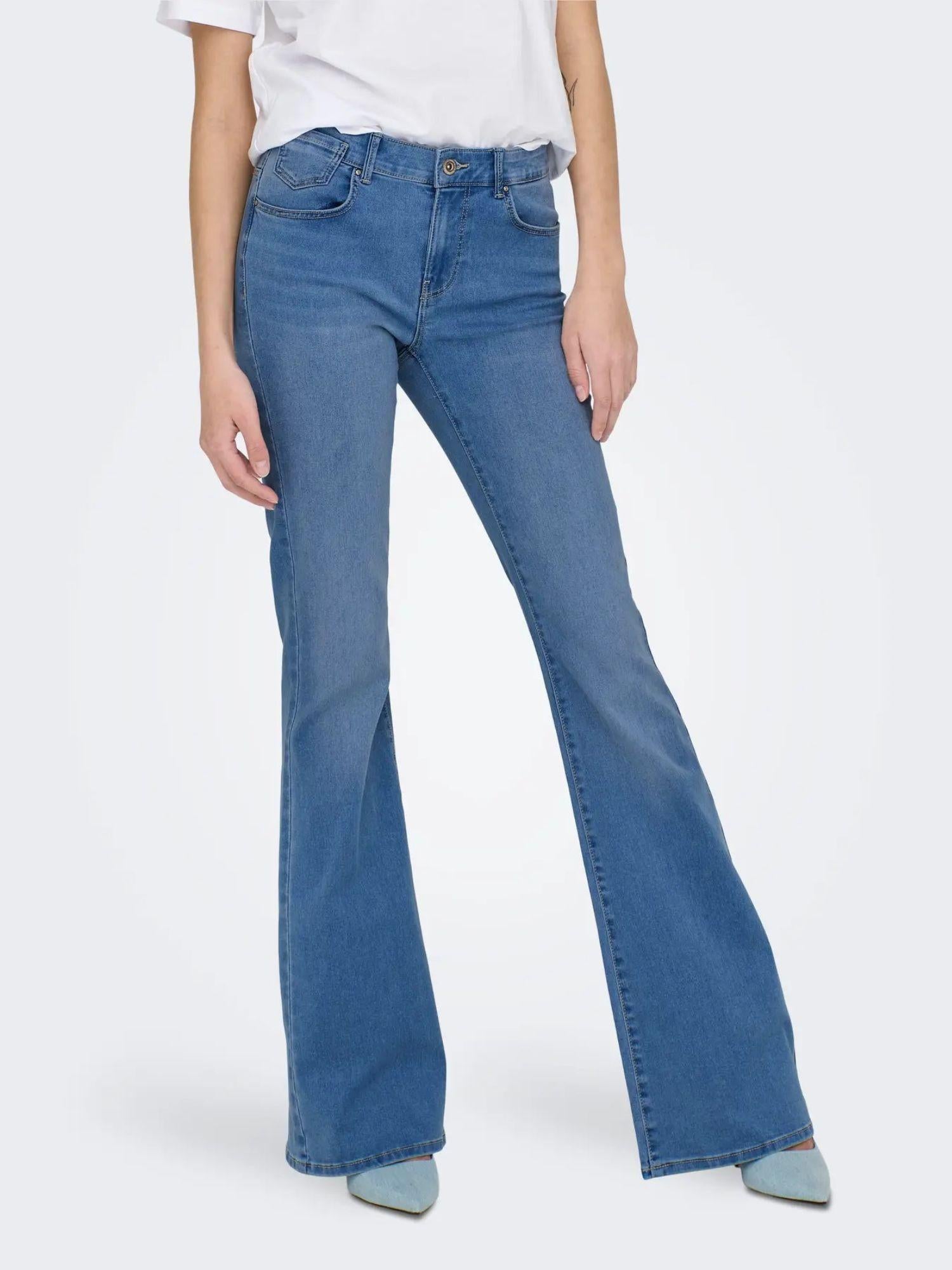 Only Jeans Donna Medium Blue Onlreese 15309845 Medium Blue Denim ONLY 