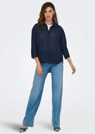 Jacqueline De Yong Camicia Donna Tallie Blu 15292179 Black Iris JACQUELINE DE YONG 