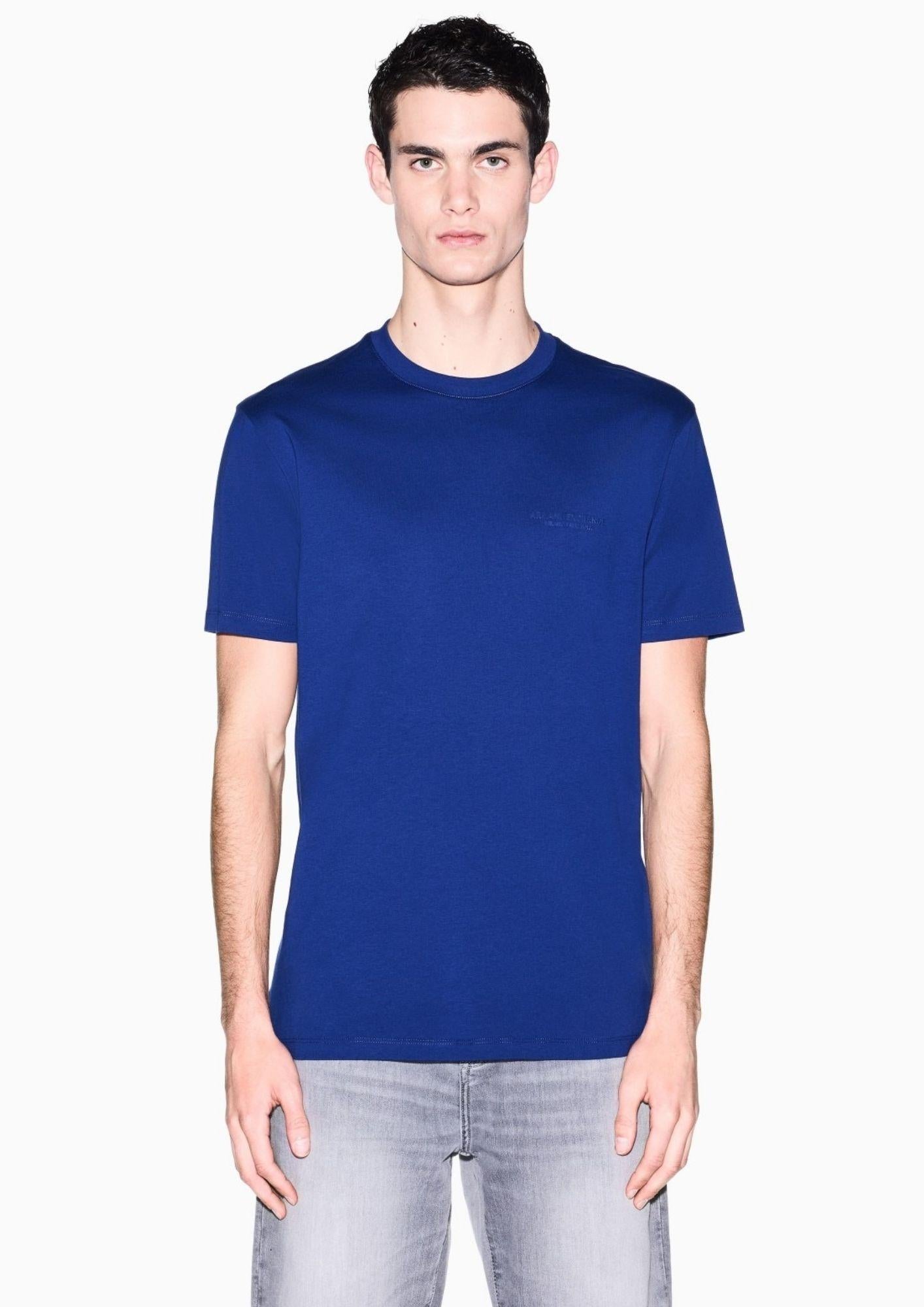 Armani Exchange T-Shirt Uomo Blu XM001281 AF10361 UB131 ARMANI EXCHANGE 