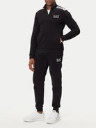 EA7 Emporio Armani Tuta Uomo con zip Nero Slim Fit 7M000966 AF10377 UC001 EA7 EMPORIO ARMANI 