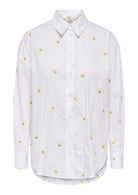 Jacqueline De Yong Camicia Donna Nelly Bianca Fiori Gialli 15330490 White YELLOW JACQUELINE DE YONG 