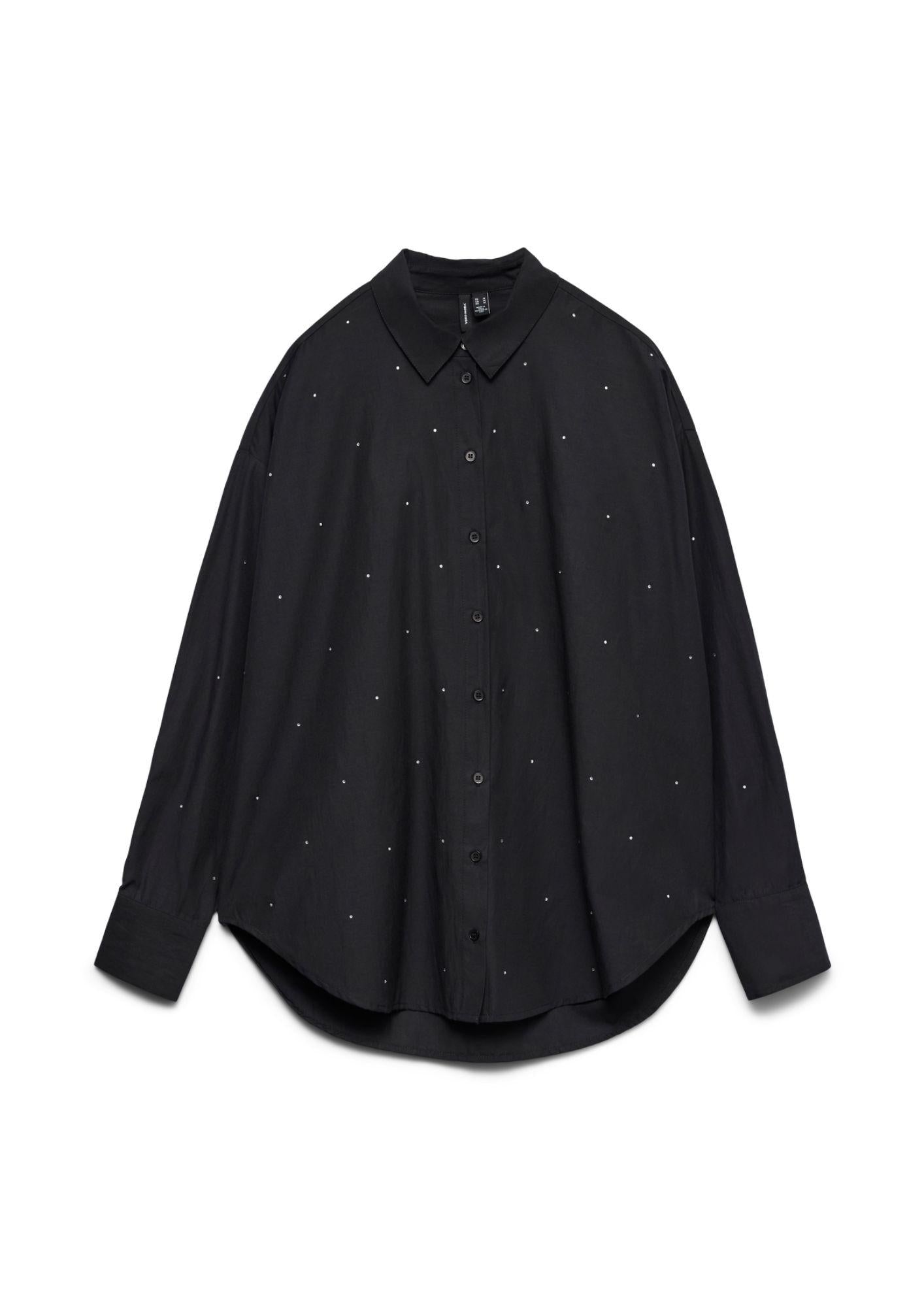 Vero Moda Camicia Donna Fanni Nera 10337791 Black VERO MODA 