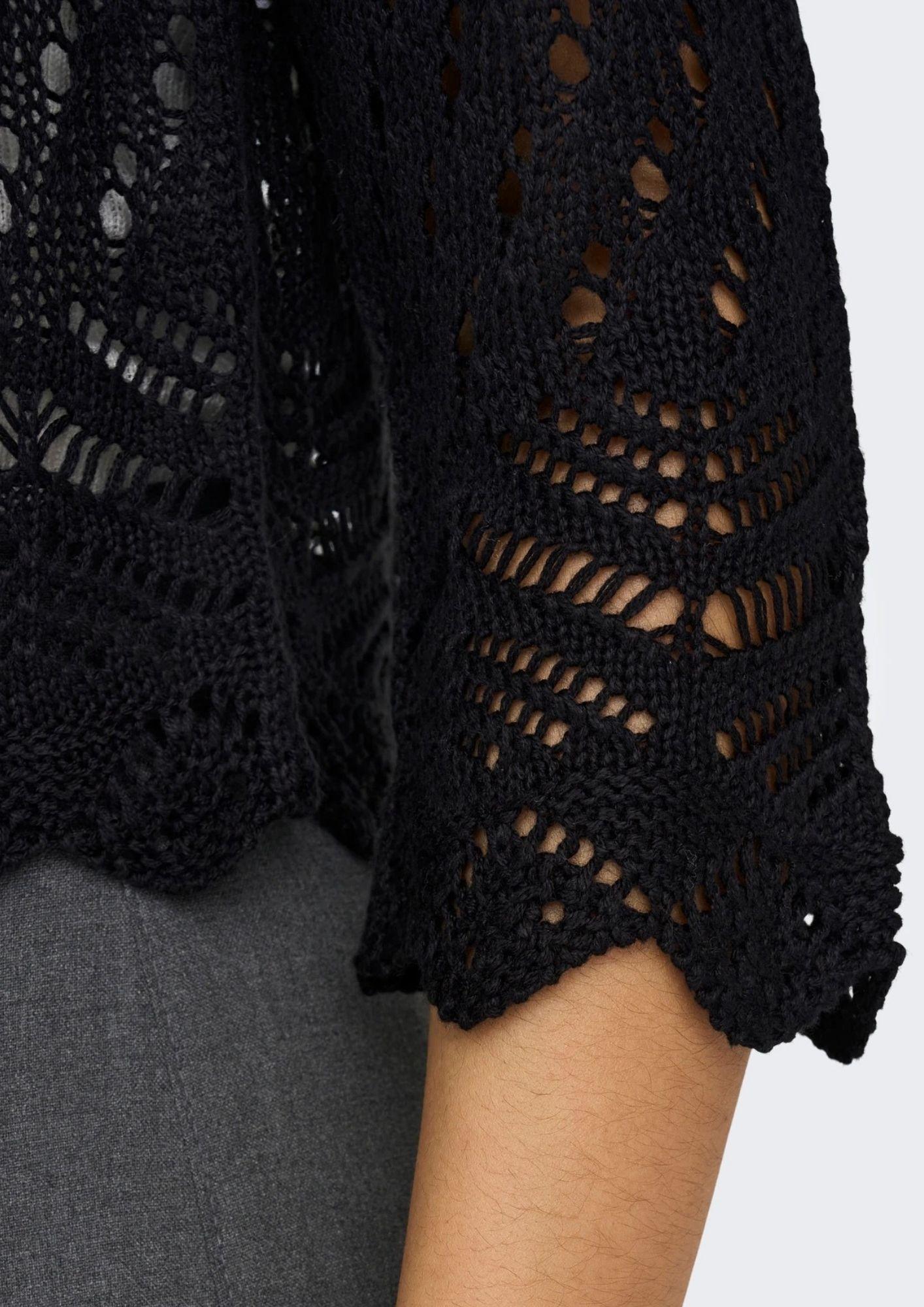 Jacqueline De Yong Cardigan Donna Sun Nero 15184486 Black JACQUELINE DE YONG 