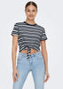 Top Donna Blu e Bianco