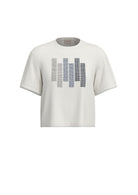 Emme Marella T-Shirt Donna Emmtessile Bianca Stampa Hotfix Blu 2615971071200 001 EMME MARELLA 