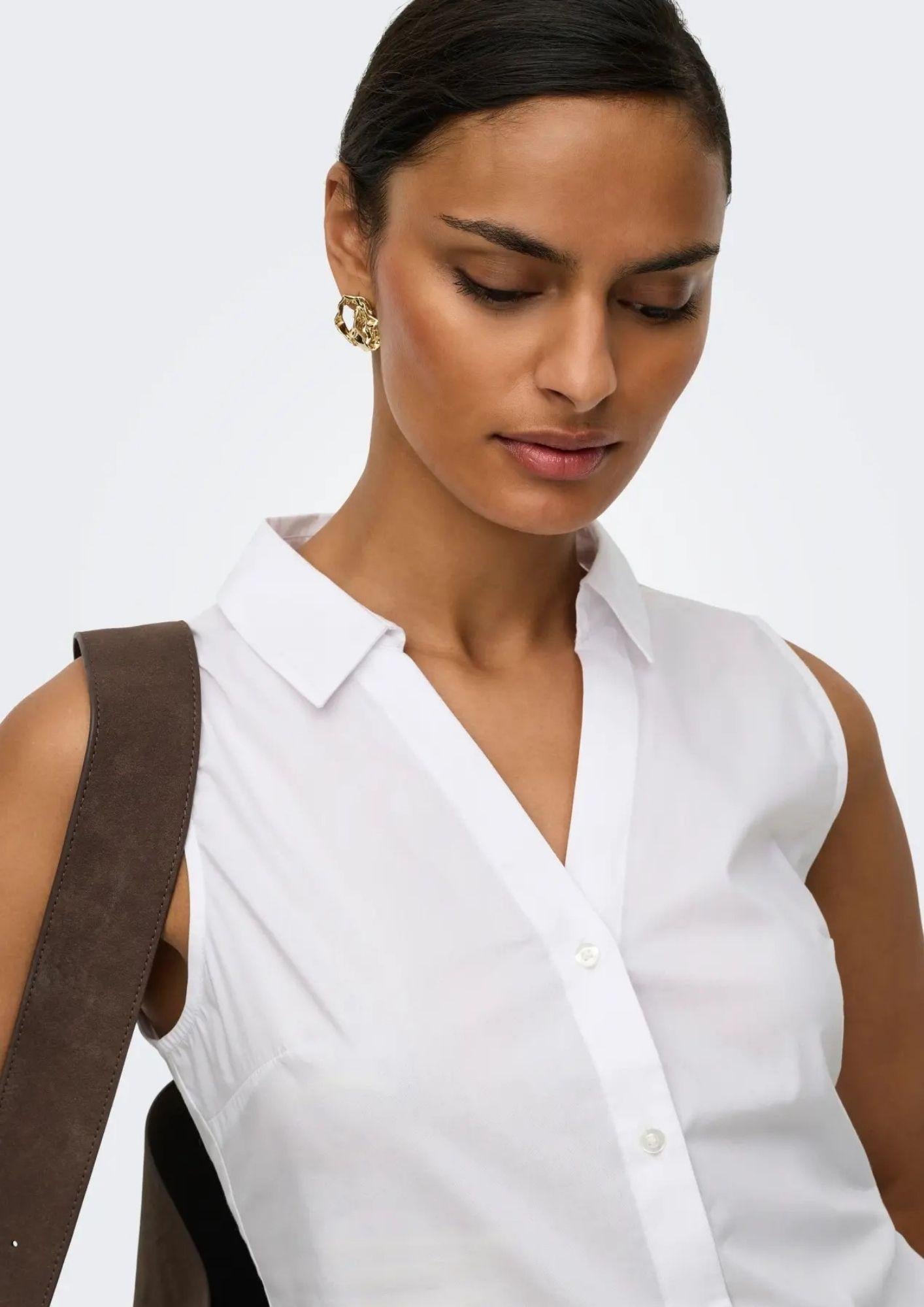 Jacqueline De Yong Camicia Donna Mio Bianca 15367067 White JACQUELINE DE YONG 