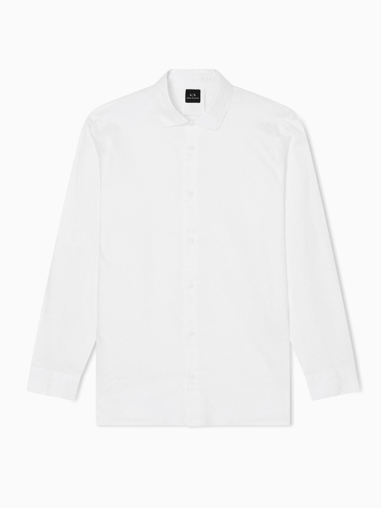 Armani Exchange Camicia regular fit logo allover Uomo Bianco XM001142 AF13131 F0051 ARMANI EXCHANGE 