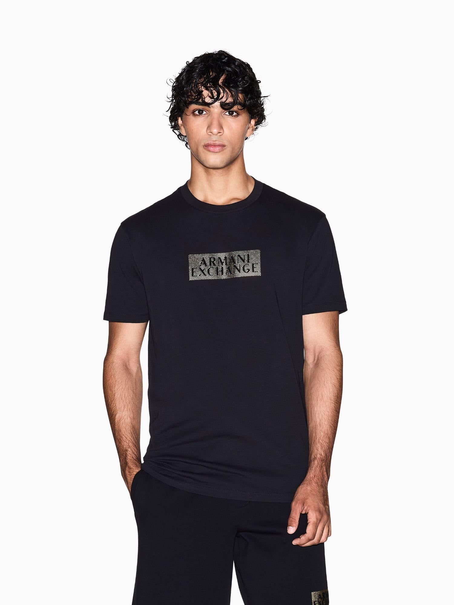 Armani Exchange T-shirt regular fit Uomo Nero XM001911 AF10356 MC237 ARMANI EXCHANGE 