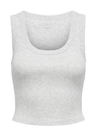Only Canotta Donna Easy Grigio Chiaro 15315571 Light Grey Melange ONLY 