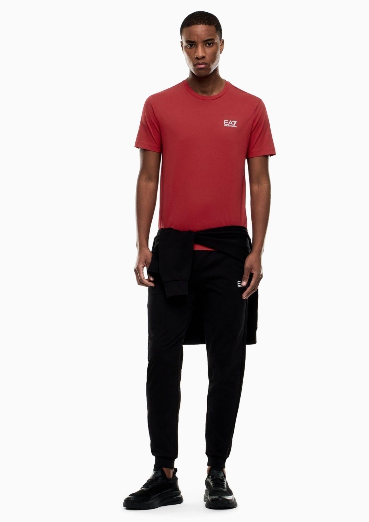 EA7 Emporio Armani T-Shirt Uomo Rossa 8NPT25 PJVPZ U5072 EA7 EMPORIO ARMANI 