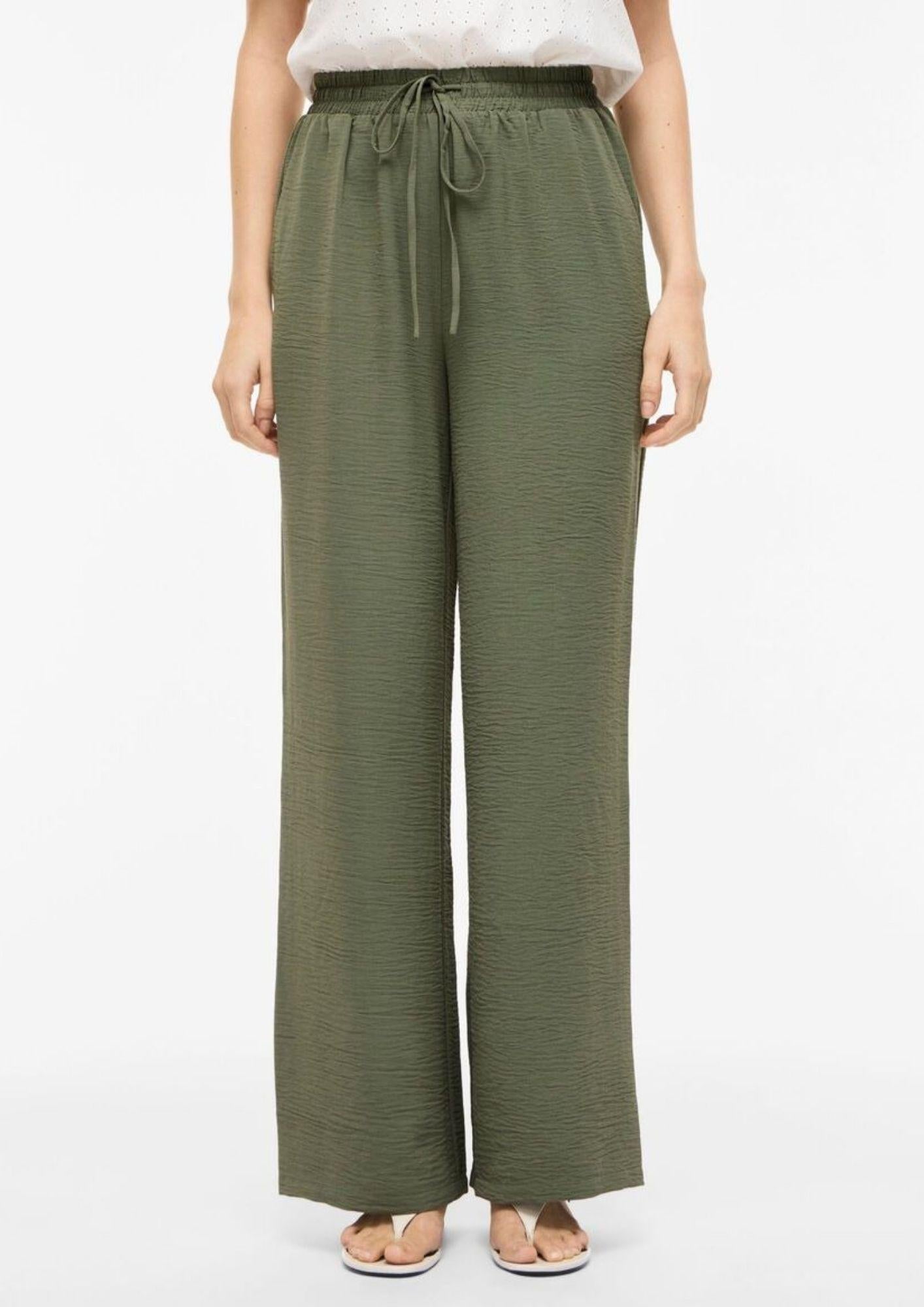 Vila Pantalone Donna Vijosa Blu Verde Oliva 14100308 Olivine VILA 