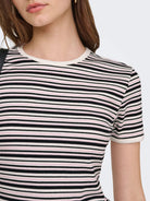 Jacqueline De Yong T-Shirt Donna Nero Jdylada 15363219 Black MIX JACQUELINE DE YONG 