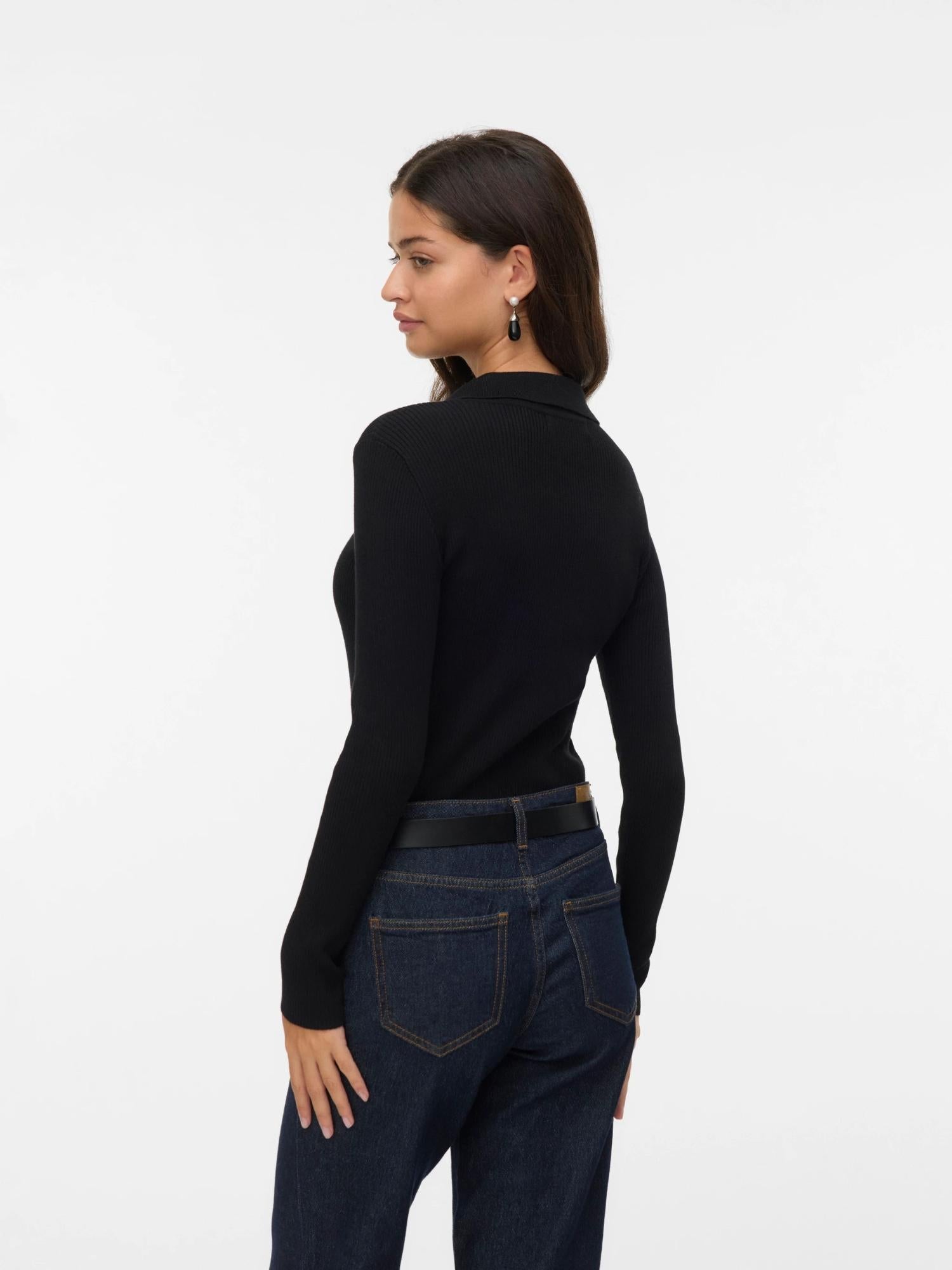 Vero Moda Maglione Donna Siljerib Nero 10336674 Black VERO MODA 