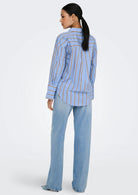 Jacqueline De Yong Camicia Donna Serena Blu a Righe 15380444 Bel Air Blue JACQUELINE DE YONG 