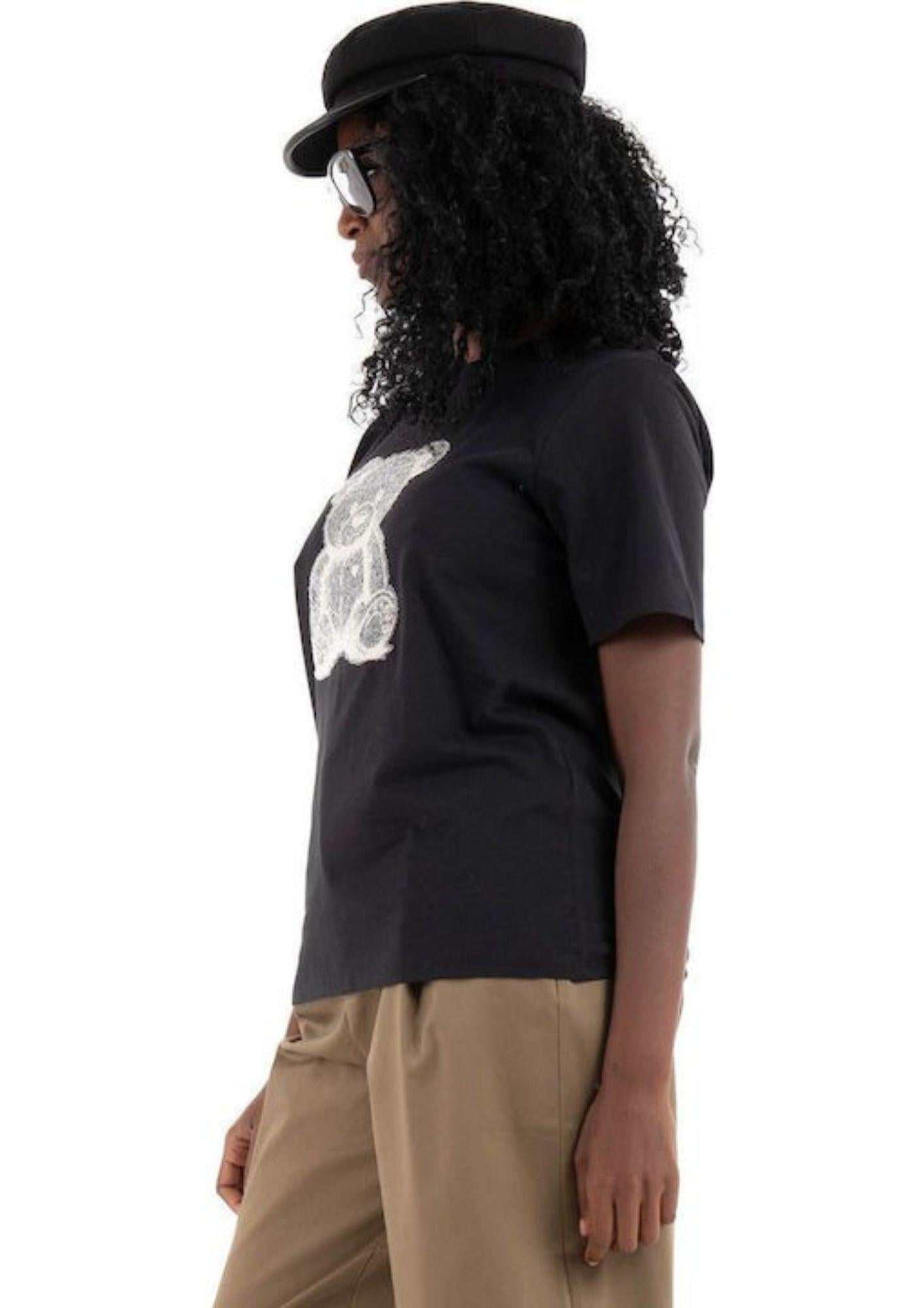 Jacqueline De Yong T-Shirt Donna Bibbi Nera 15356686 Black TEDDYBEAR JACQUELINE DE YONG 