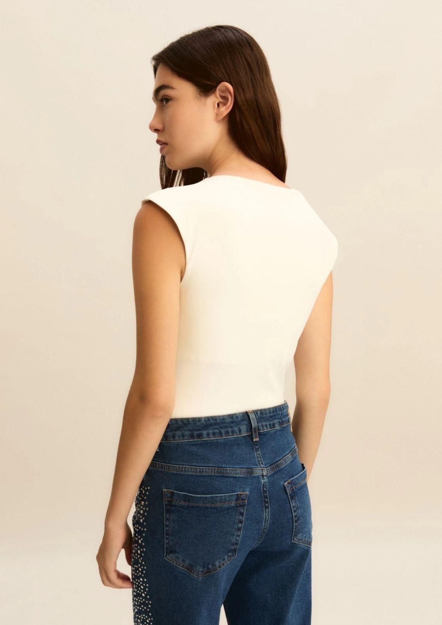 Emme Marella Body Donna Emmvigile Bianco Lana 2615941021200 001 EMME MARELLA 