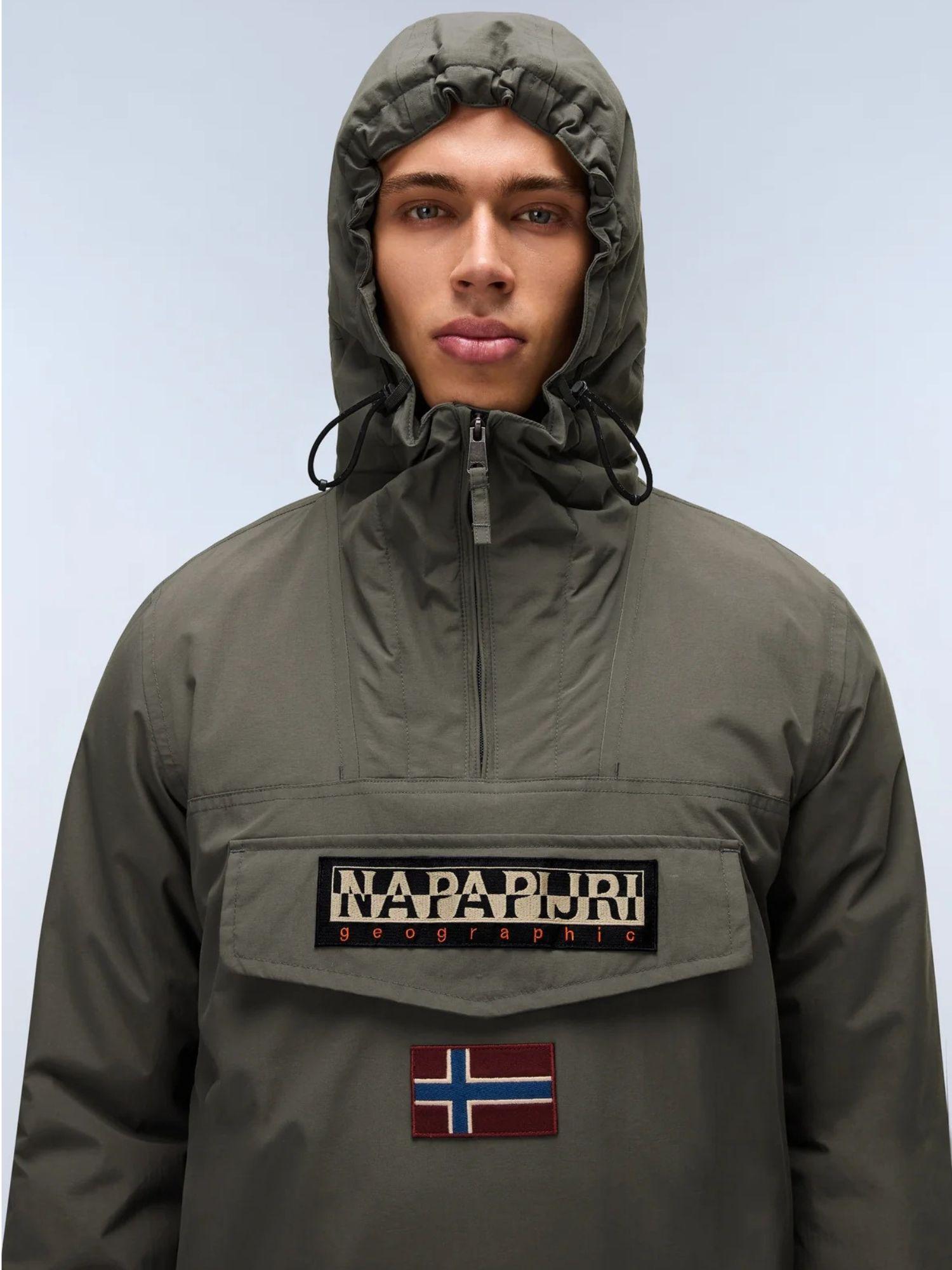 Napapijri Giacca Anorak Rainforest Winter Uomo Verde Tea Leaf NP0A4GMC G0A NAPAPIJRI 