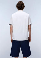 Napapijri Polo Uomo Badge Bianca NP0A4GAC 206 NAPAPIJRI 