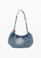 Desigual Borsa Donna Bag Half Logo Denim Waverly Blu Denim Chiaro 26SAXD05 5005 DESIGUAL 