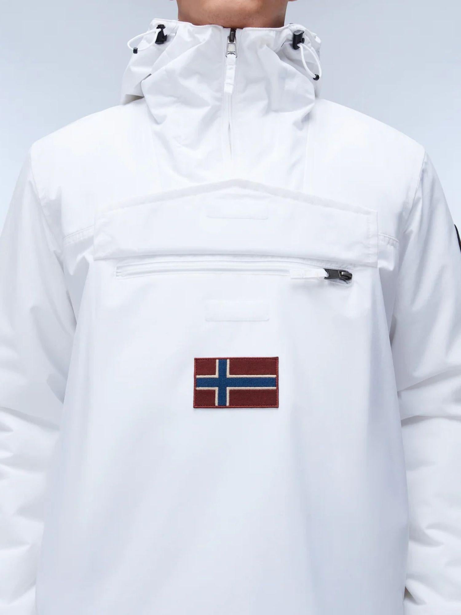 Napapijri Giacca Anorak Rainforest Winter Uomo Grigio Chiaro NP0A4GMC 002 NAPAPIJRI 