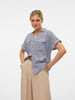 Vero Moda Women's White Striped Shirt