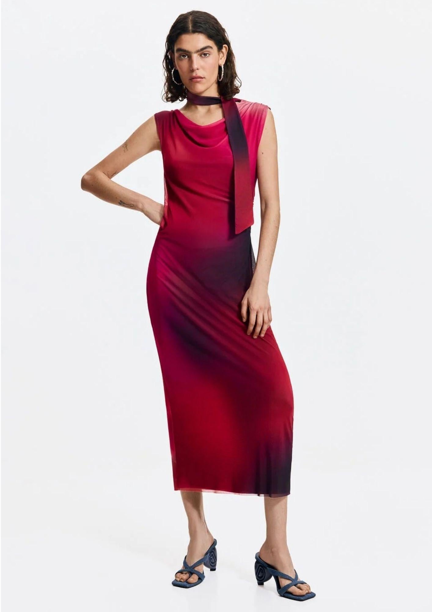 Desigual Vestito Donna Vestmaine Rosso 26SWVK19 3098 DESIGUAL 