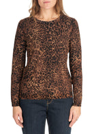 Diana Gallesi Maglia Donna Marrone Animalier M184J004914N S1 DIANA GALLESI 