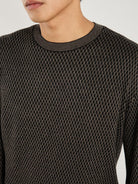 Armani Exchange Maglione Uomo Nero Driftwood Ches XM001913 AF18841 FC006 ARMANI EXCHANGE 