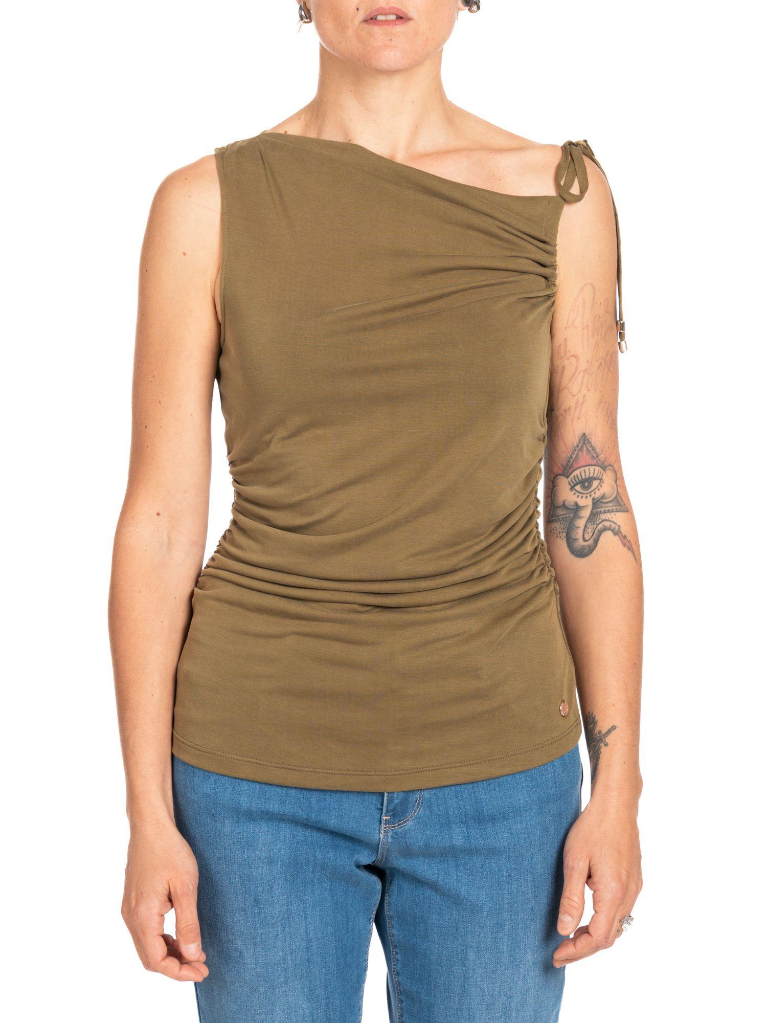 Diana Gallesi Canotta Donna Verde Militare G061R000671N 25 DIANA GALLESI 