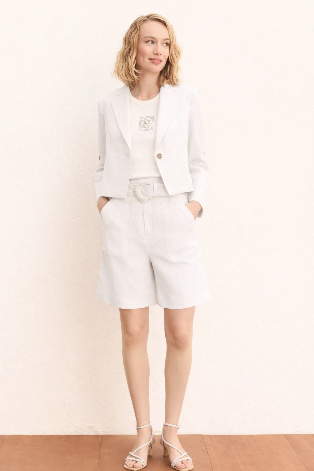 Emme Marella Bermuda Donna Emmadorini Bianco 2615141032200 003 EMME MARELLA 