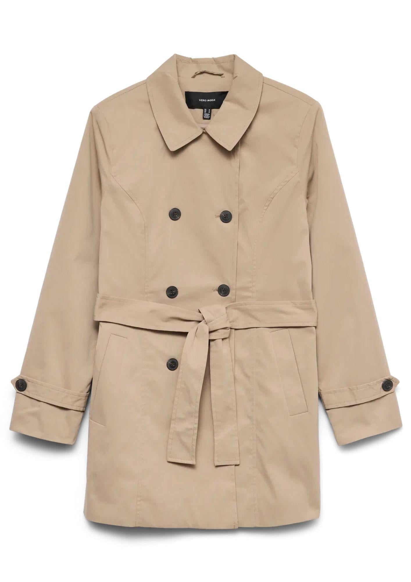 Vero Moda Trench Donna Chelsea Marrone 10329343 Silver Mink VERO MODA 