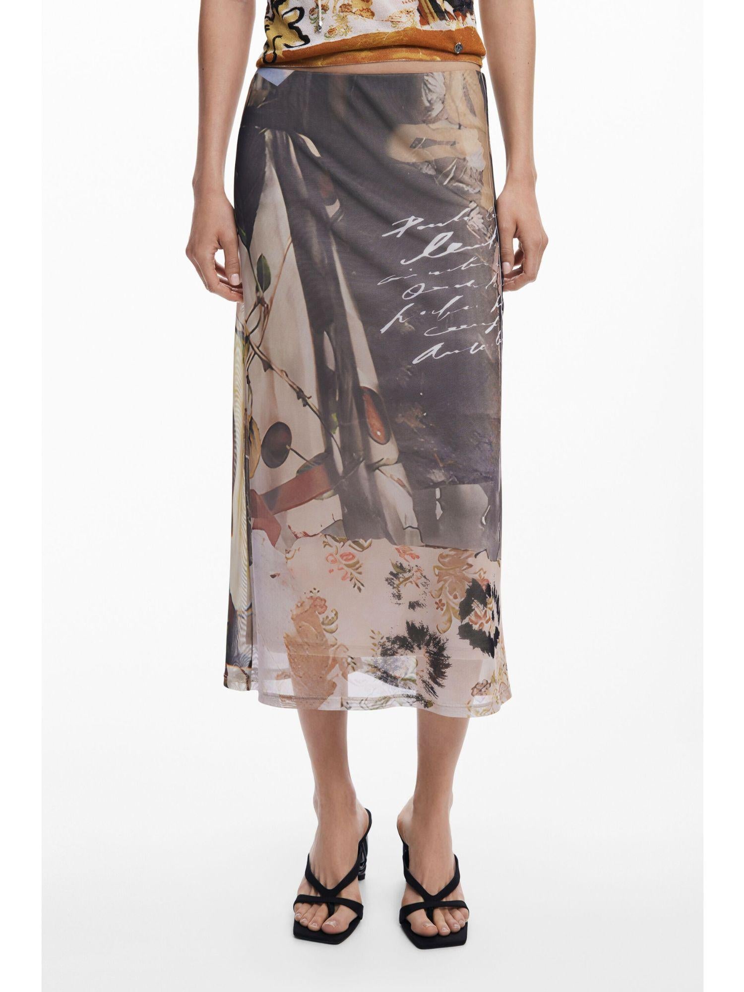 Desigual Gonna in tulle collage Donna 25WWFK05 2002 DESIGUAL 