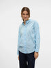Women's Shirt Airy Blue Emb cherry