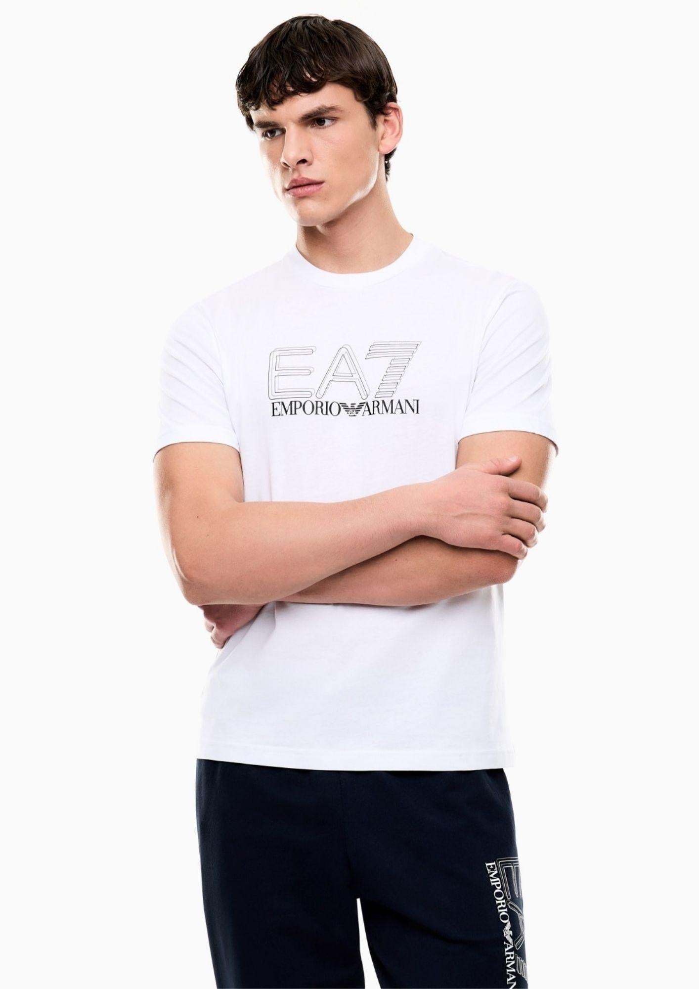 EA7 Emporio Armani T-Shirt Bianca 7M001307 AF10375 U0002 EA7 EMPORIO ARMANI 