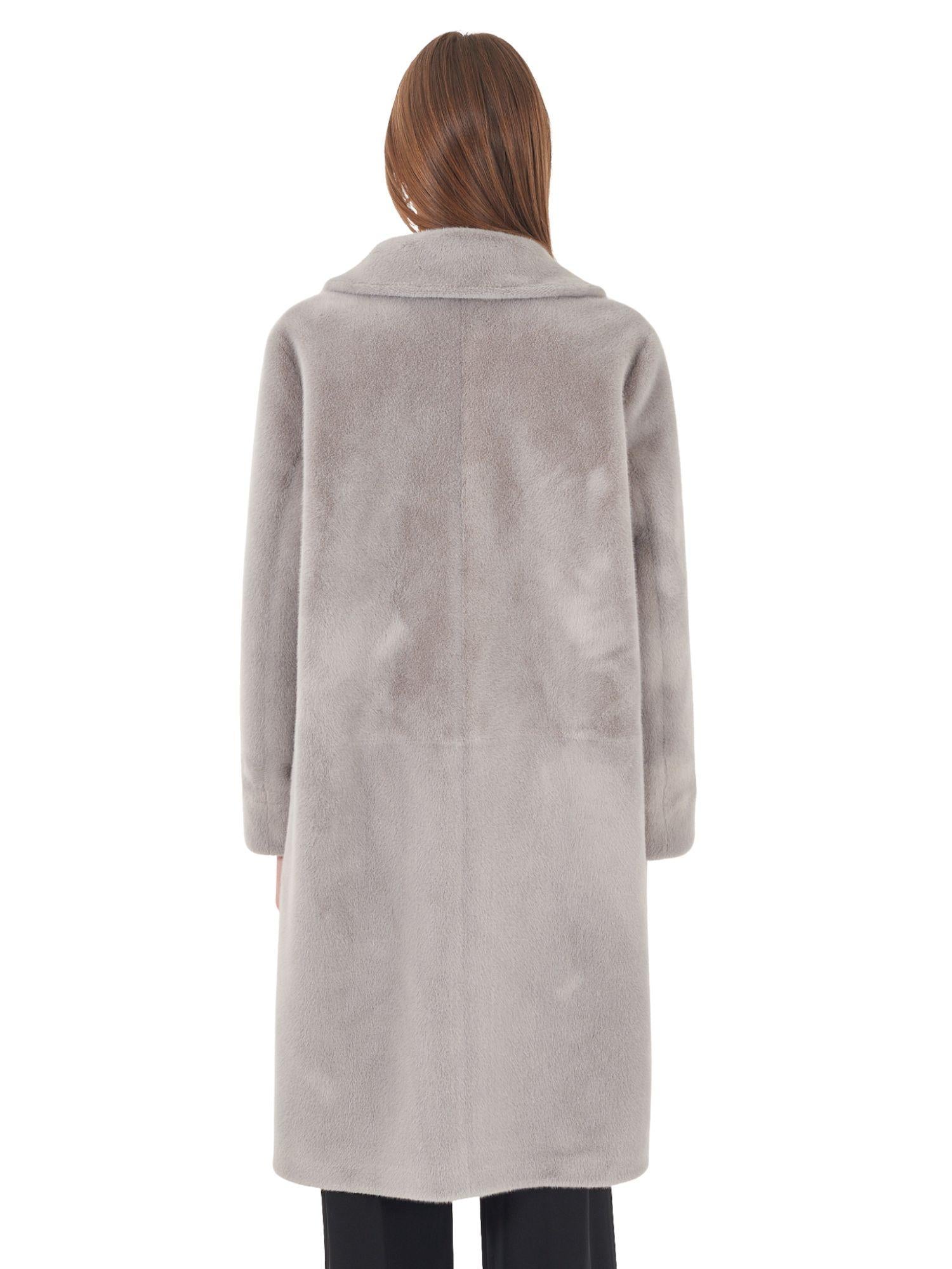 Yes Zee Cappotto Donna Reversibile Grigio Chiaro O027 KV00 0846 YES ZEE 