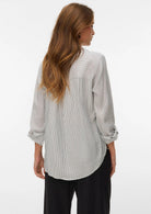 Vero Moda Blusa Donna Kaja Bianca Nera 10340684 Snow White Amanda Black VERO MODA 